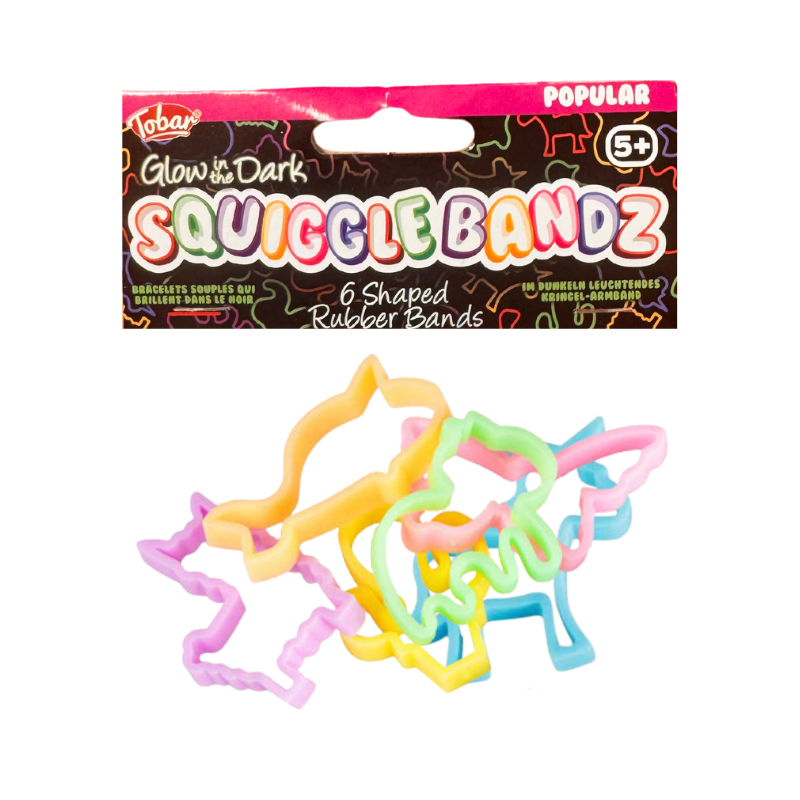 Glow in The Dark Squiggle bands