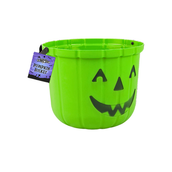 Green Halloween Pumpkin Bucket