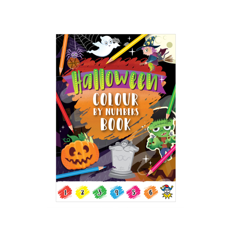 Halloween colour by numbers book