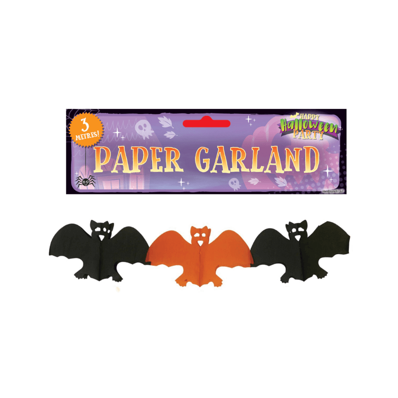 Halloween Paper Garland - Bats