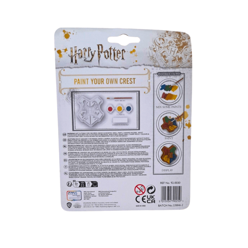 Harry Potter Paint Your Own Crest