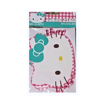 Hello Kitty 6 Invite Cards With Envelopes