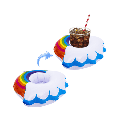 Inflatable Drink Holder - Rainbow