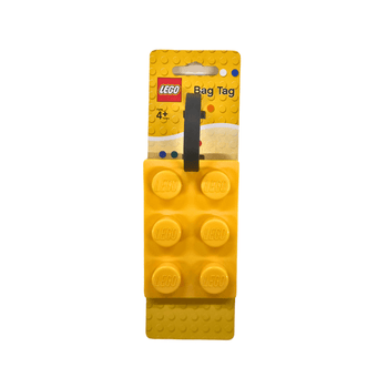 LEGO Brick Luggage Tag - Yellow