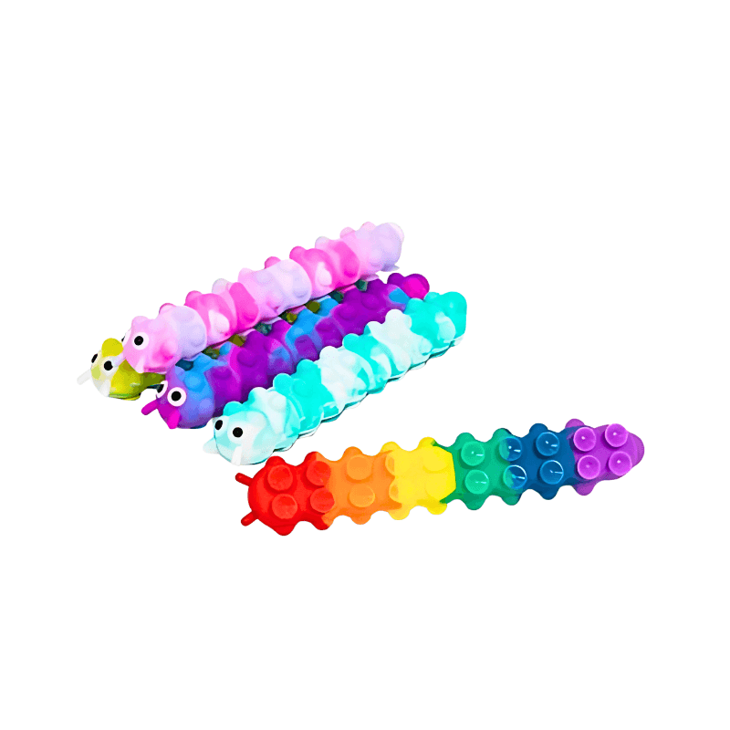 Light Up Push Popper Caterpillar