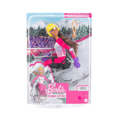 Mattel Barbie You Can Be Anything Winter Sports Para Alpine Skier PoundFun