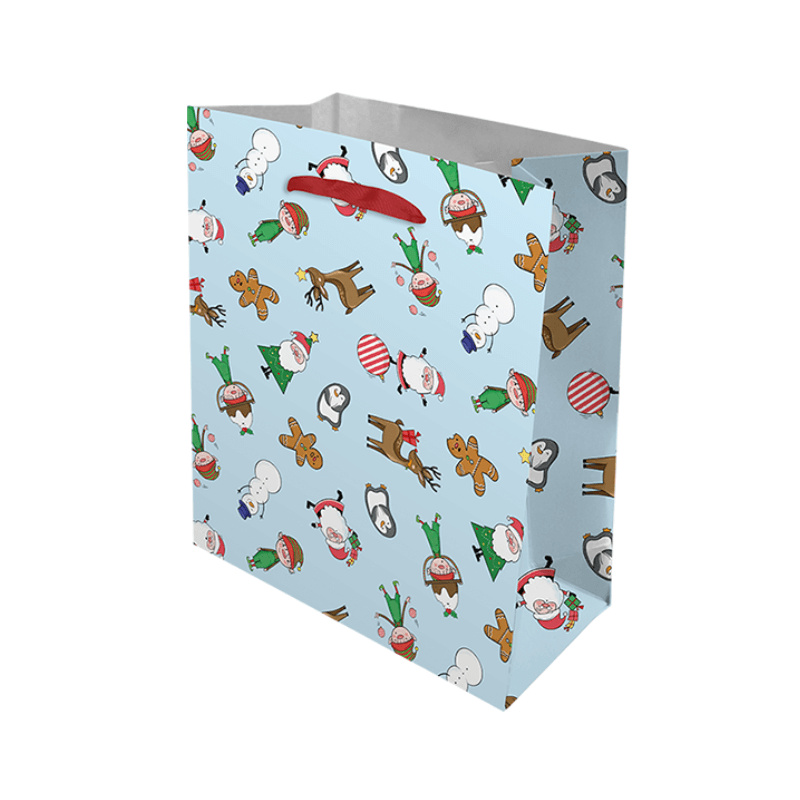 Medium Christmas Gift Bag - Christmas Characters