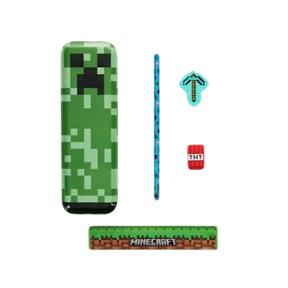 Minecraft Pencil 5 Piece Stationery Set