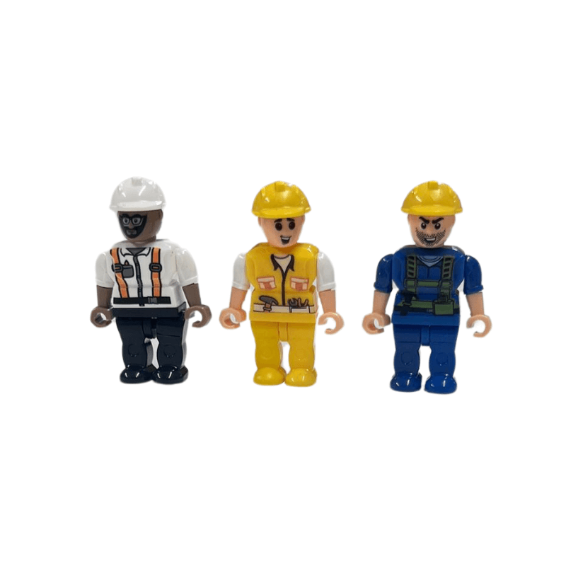 Mini Block Tech Site Crew Figures