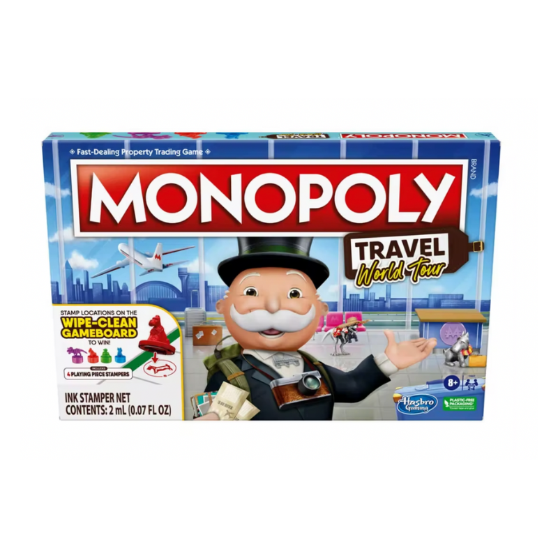 Monopoly Travel World Tour Family Board Game 