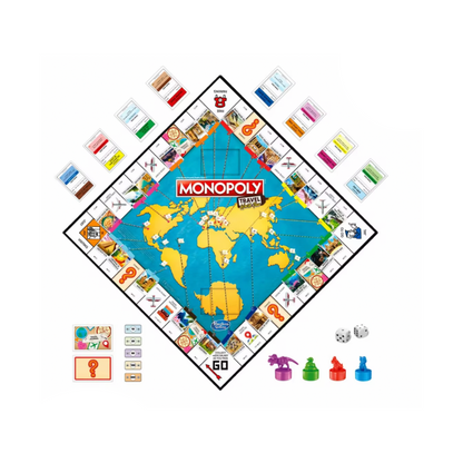 Monopoly Travel World Tour Family Board Game 