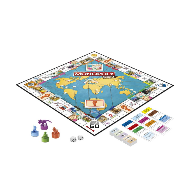 Monopoly Travel World Tour Family Board Game 