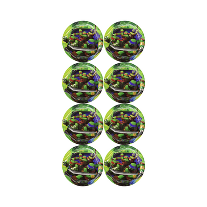 Pack Of 8 Teenage Mutant Ninja Turtles Party Plates