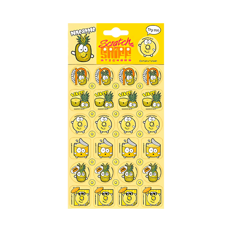 Pineapple Scratch & Sniff Sticker Sheet