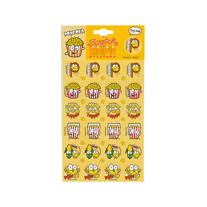 Popcorn Scratch & Sniff Sticker Sheet