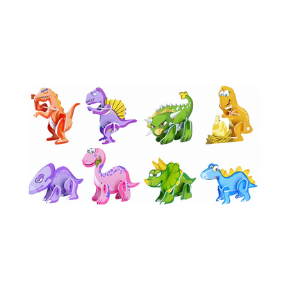 Mini Dinosaur Puzzles 3-D
