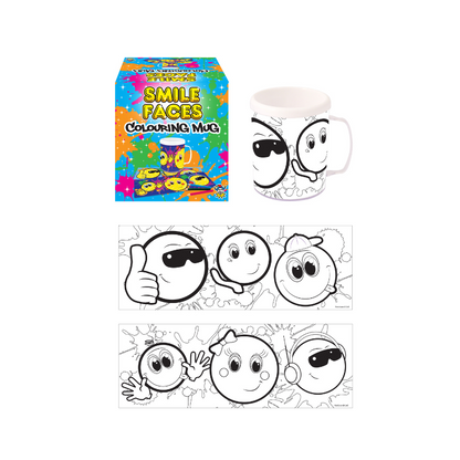 Smiley Faces Colouring Mug