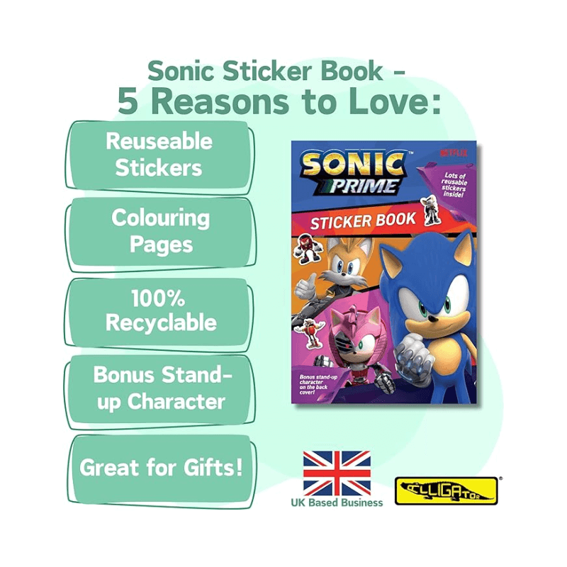 Sonic Prime Sticker Book