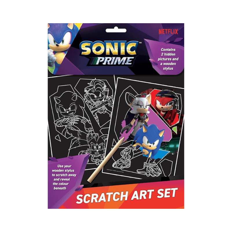 Sonic Prime Scratch Art Set