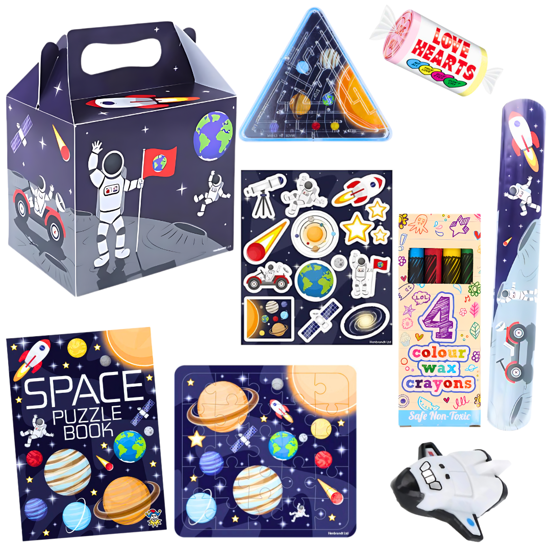 Space Theme Pre-Filled Party Boxes