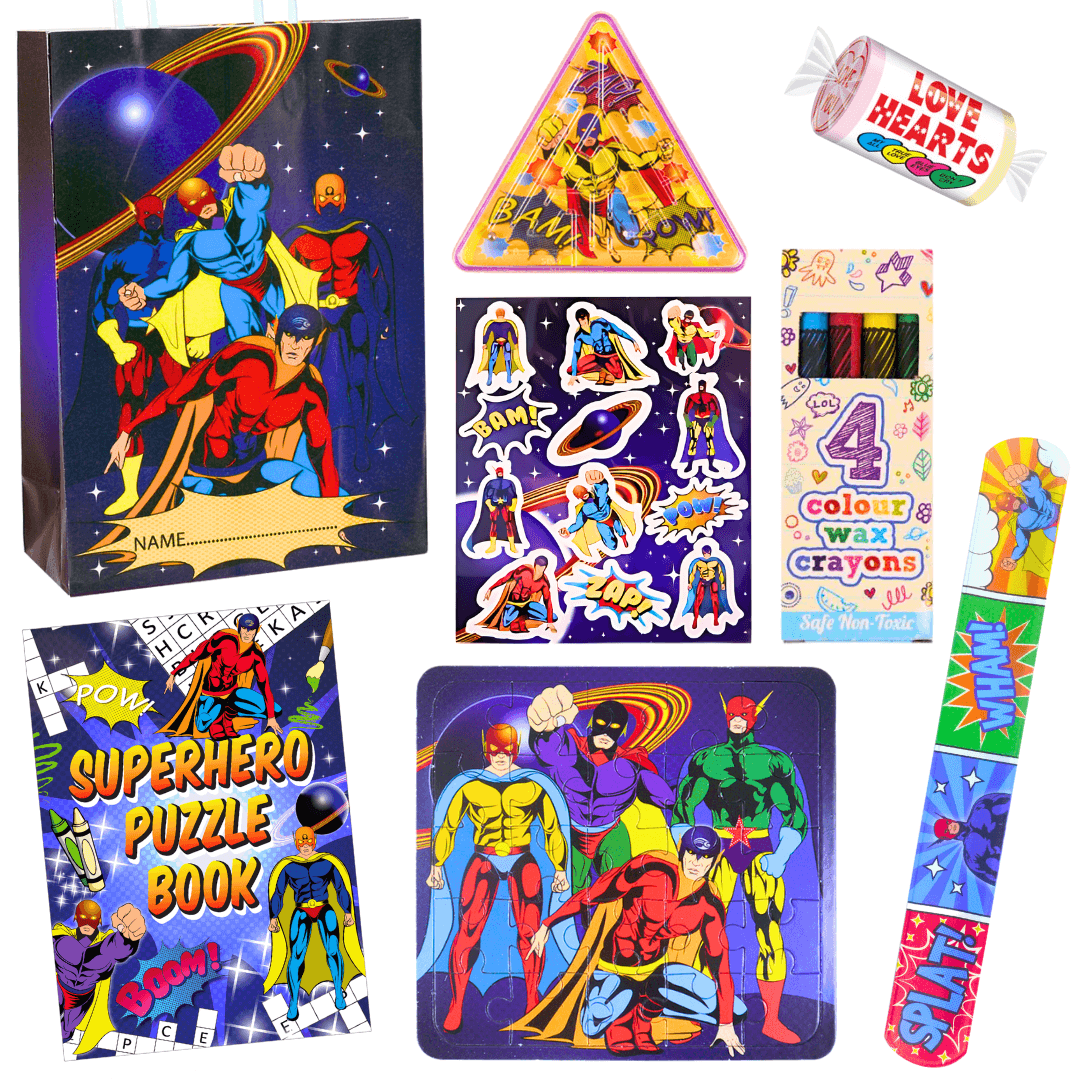 Superhero Theme Pre-Filled Party Bags