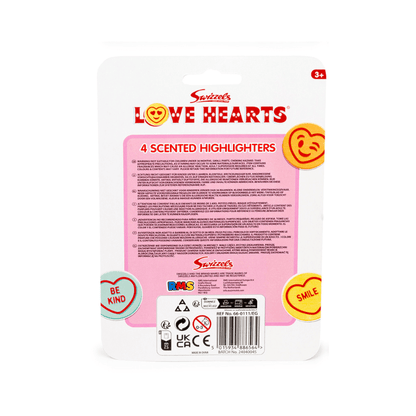 Swizzels Love Hearts Scented Highlighters 4 Pack