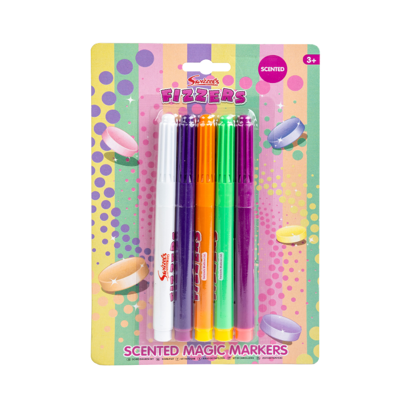 Swizzels Fizzers Scented Magic Markers 5 Pack