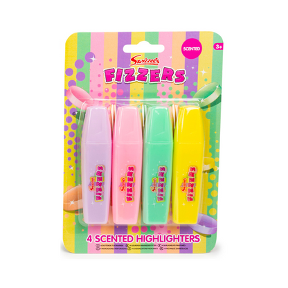 Swizzels Fizzers Scented Highlighters 4 Pack