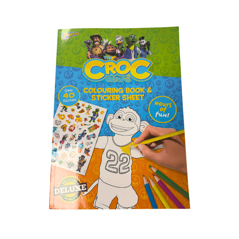 The Croc Crew Giant Colouring Book & Sticker Sheet