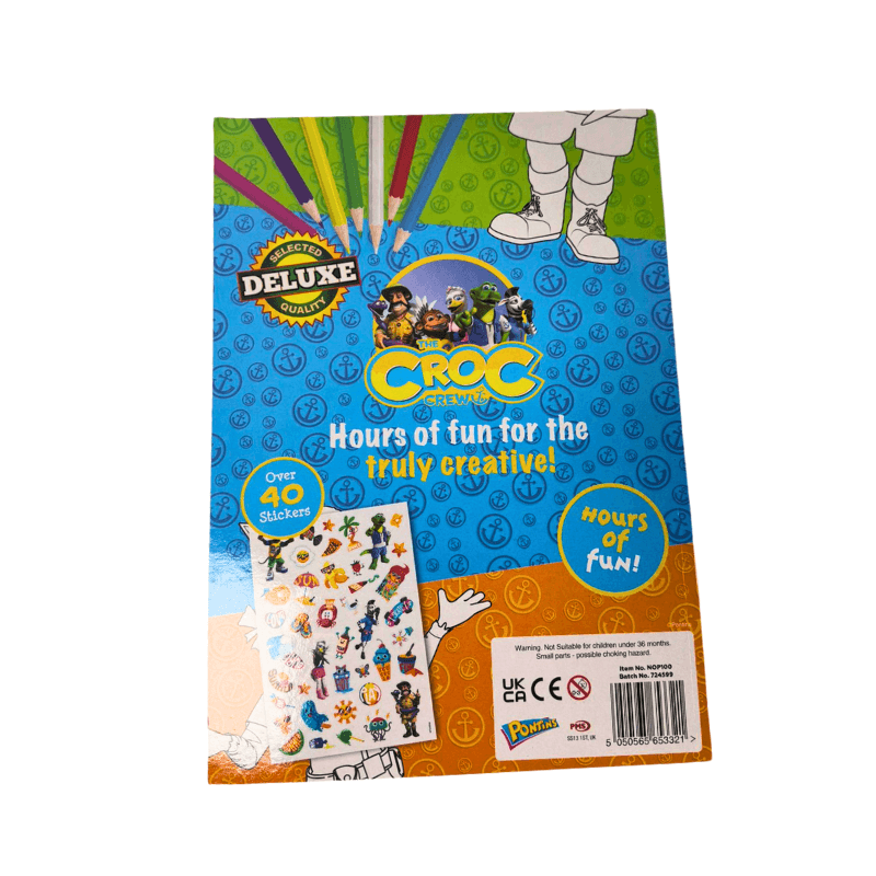  The Croc Crew Giant Colouring Book & Sticker Sheet