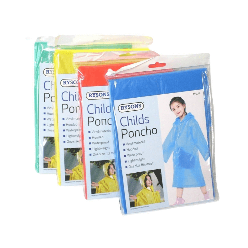 Childs Hooded Waterproof Poncho