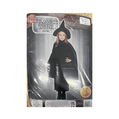 Witch Fancy Dress Costume - Age 7-9