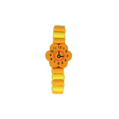 Bracelet de montre en bois coloré pour enfants