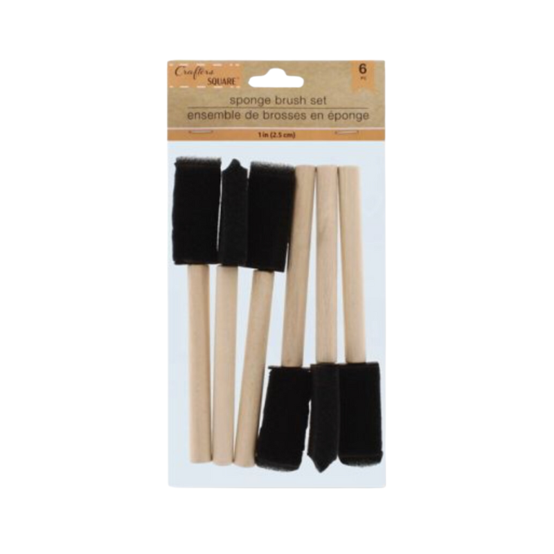 Wooden Sponge Brush Set