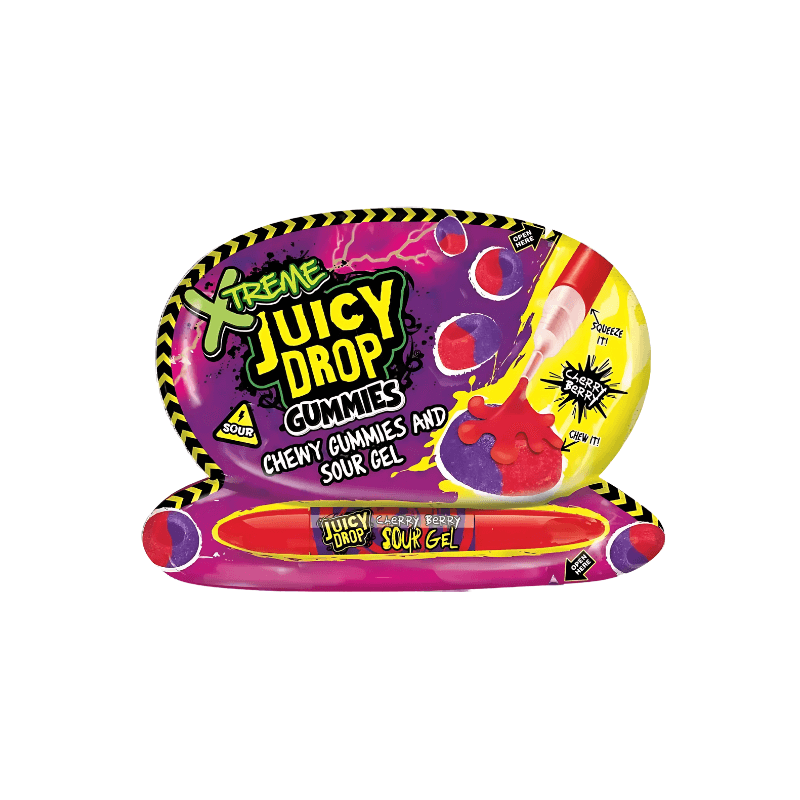 Xtreme Juicy Drop Gummies & Sour Gel - Cherry Berry