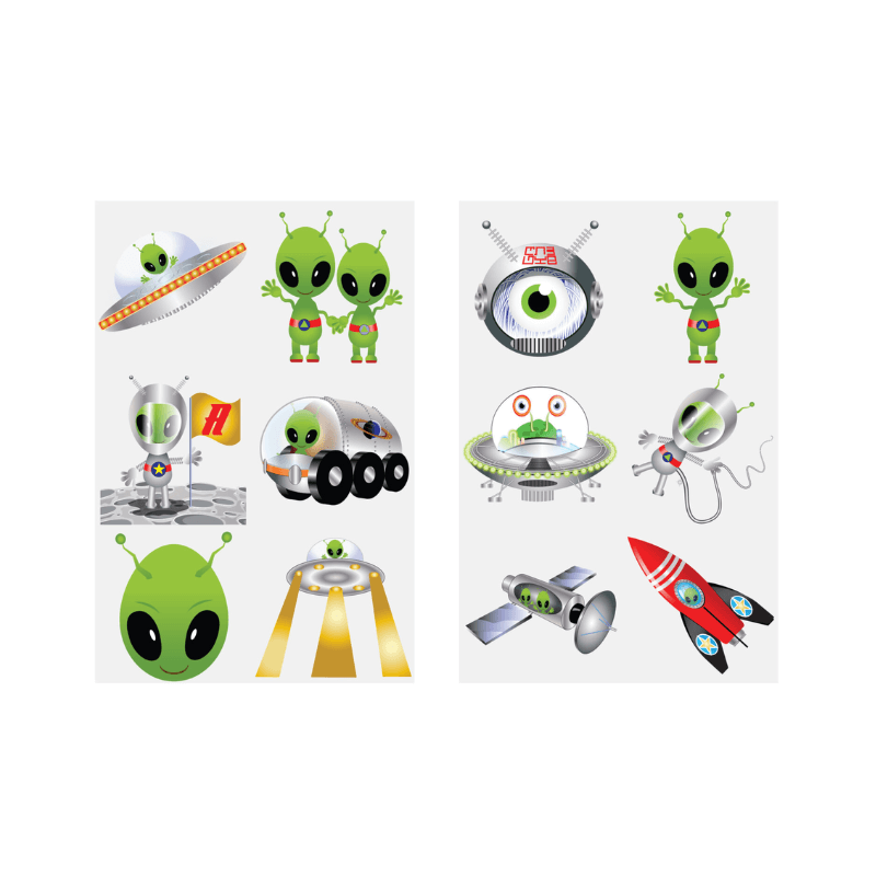 Alien Temporary Tattoos