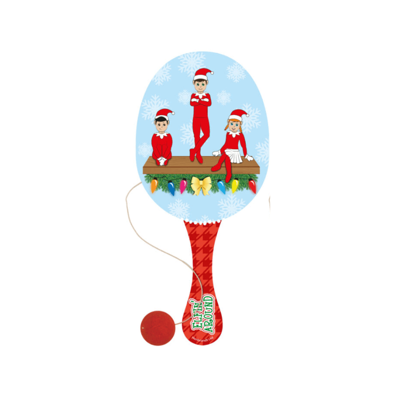 Christmas Elf Paddle Bat & Ball