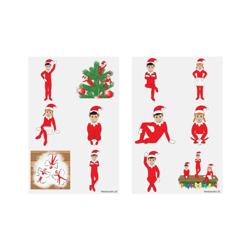 Elfin Around Christmas Temporary Tattoos