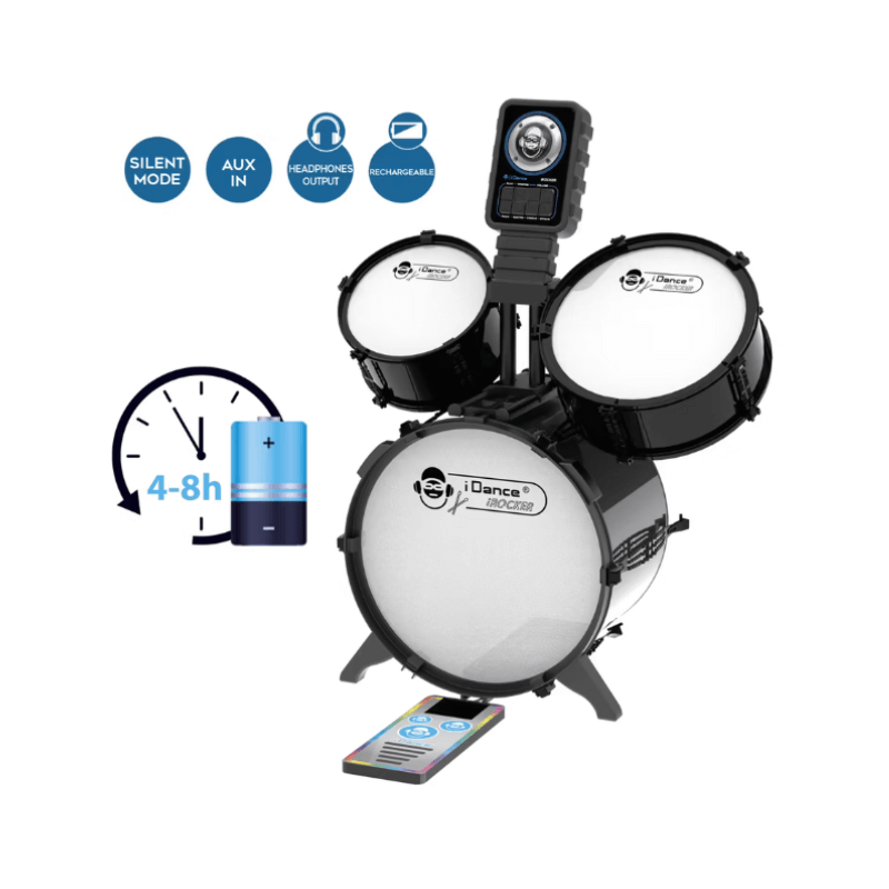 iDance iRocker Electronic Drum Kit Set Kids Drum Kit PoundFun