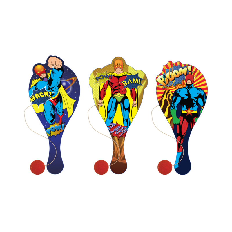 Superhero Paddle Bat & Ball