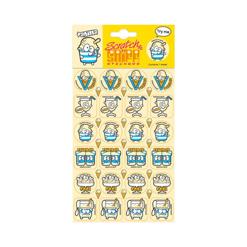 Vanilla Scratch & Sniff Sticker Sheet